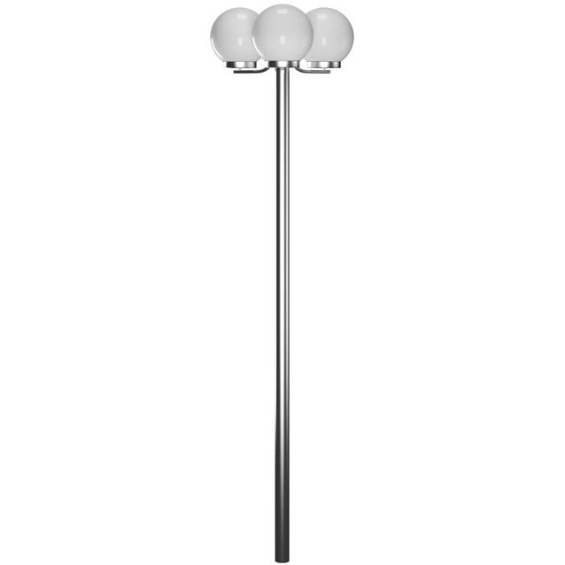 Puutarhan valotolppa 3 lamppua 220cm_1