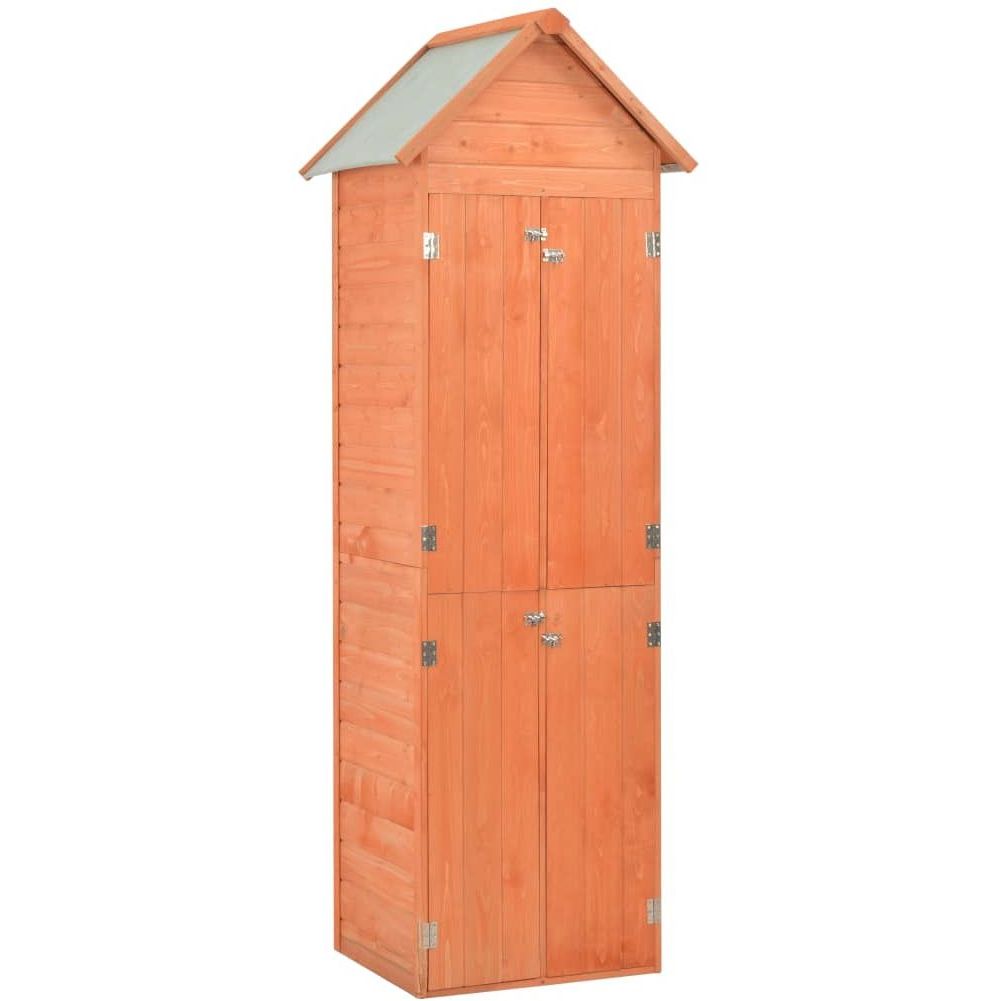 Puutarhan varastovaja puu 71x60x213 cm 0,4m2