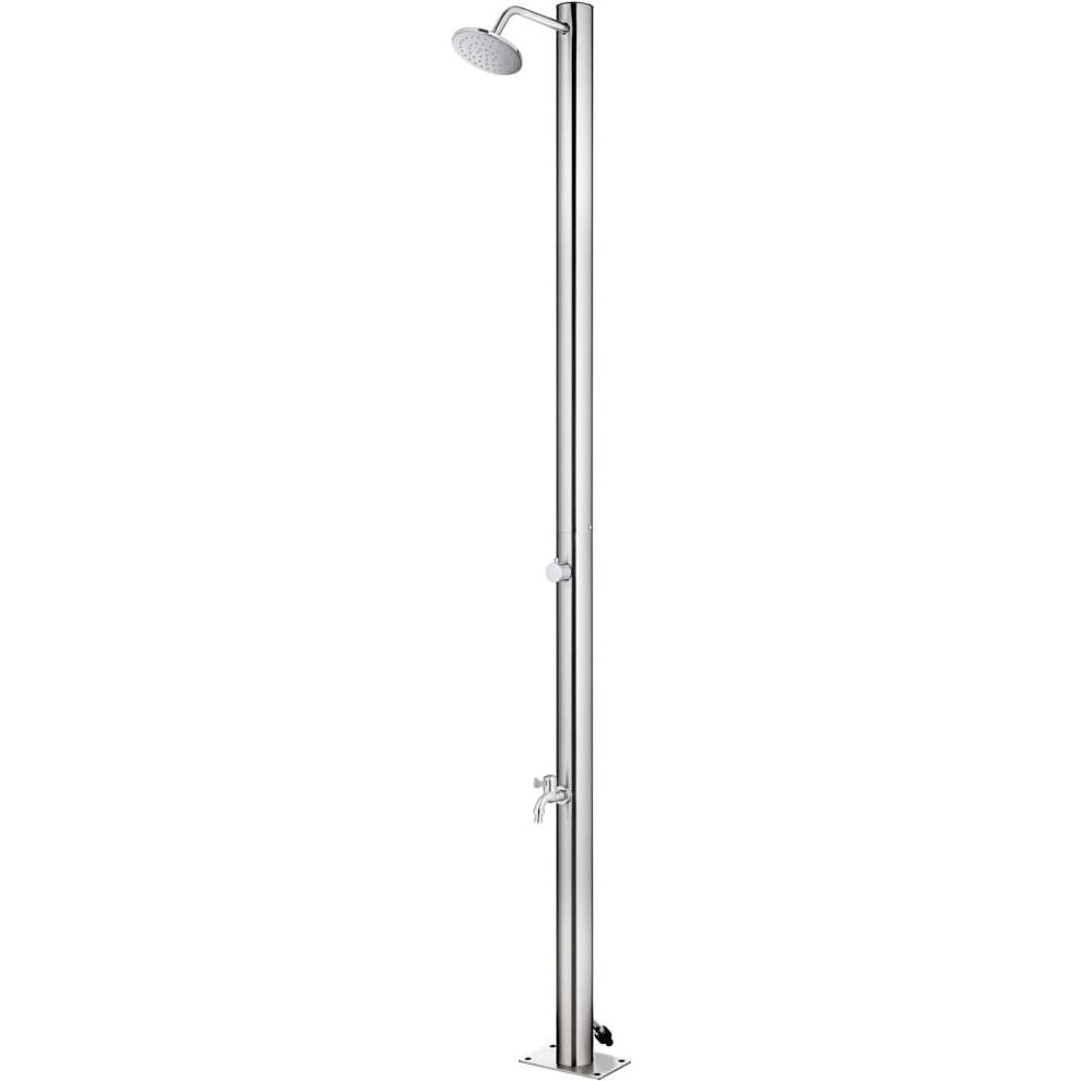 Puutarhasuihku 215 cm ruostumaton teräs