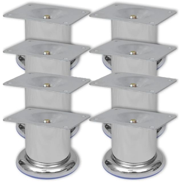 Pyöreät sohvanjalat 8 kpl kromi 60 mm_1