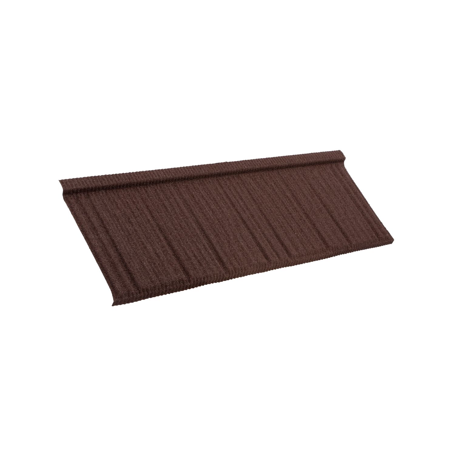 Kivipäällysteinen peltikatto Queentile Shake 1175x420mm Tummanruskea