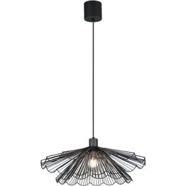 Riippuvalaisin Trio Margarita 50cm, E27, mattamusta, tuplavarjostin