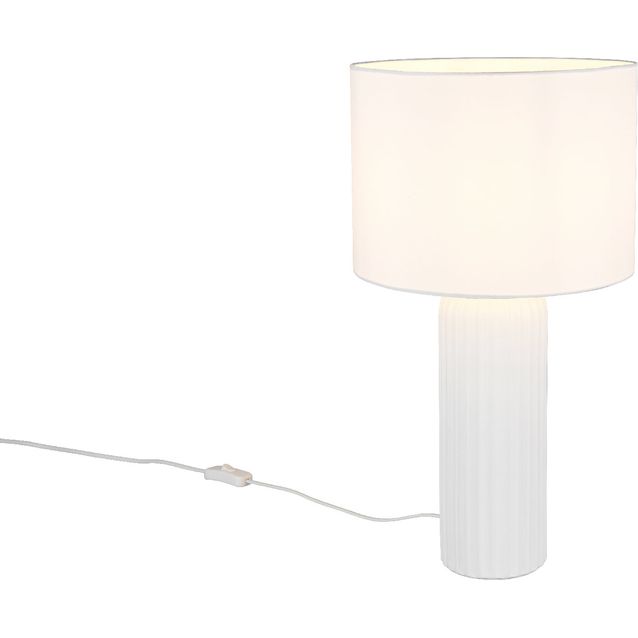 Pöytävalaisin Trio Blair 51cm, E27, mattavalkoinen