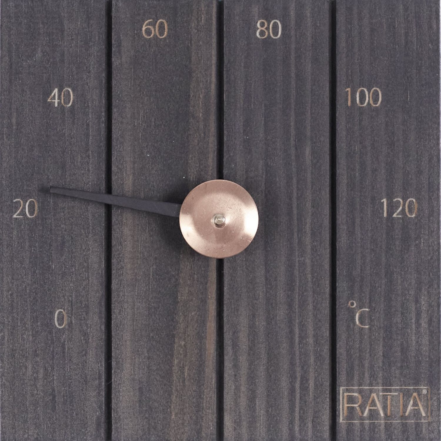 Saunamittari Ratia Laituri, 12.5x12,5x3 cm, mänty, harmaa