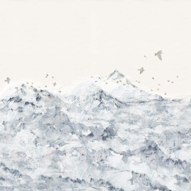 Mittatilaustapetti Rebel Walls Paper Mountains, Blue (R13872)