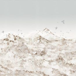 Mittatilaustapetti Rebel Walls Paper Mountains, Sepia (R13873)