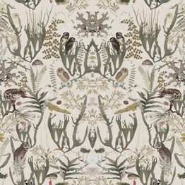 Mittatilaustapetti Rebel Walls The Swedish Forest, White (R16213)