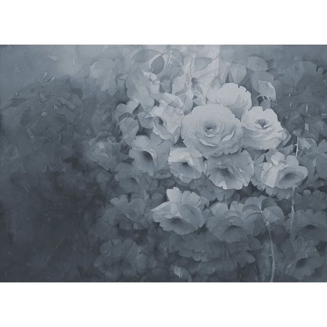 Kuvatapetti Rebel Walls Harmony siniharmaa, mittatilaus, non-woven