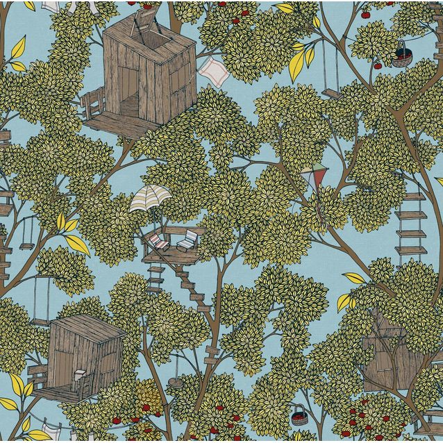 Lastenhuoneen tapetti Rebel Walls Treehouse Sunshine