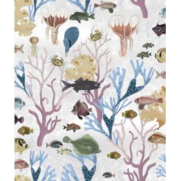 Tapetti Rebel Walls Aquarium Pastel, eläin, monivärinen
