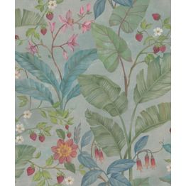 Tapetti Rebel Walls Strawberry Lane Summer, vihreä