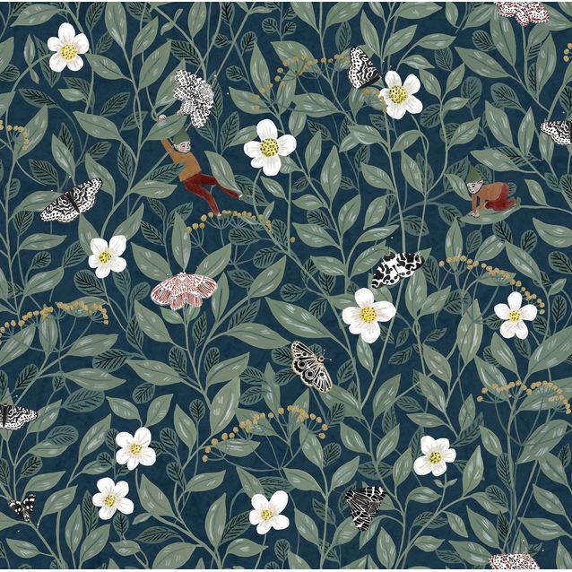 Lastenhuoneen tapetti Rebel Walls Pixie Shore Night