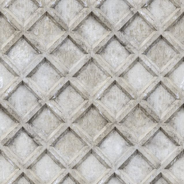 Tapetti Rebel Walls Small Concrete Trellis Harsh Grey (R18525)