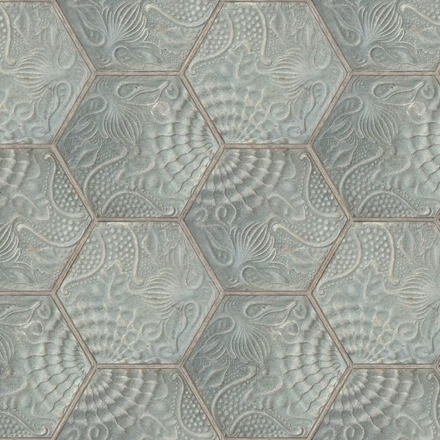 Tapetti Rebel Walls Hexagon Tiles Jade (R18526)