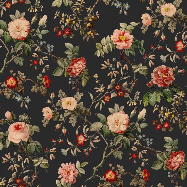 Tapetti Rebel Walls Thorn Rose Petite, Night Light (R18528)
