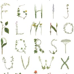Tapetti Rebel Walls Floral Alphabet Mini Swedish (R18535)