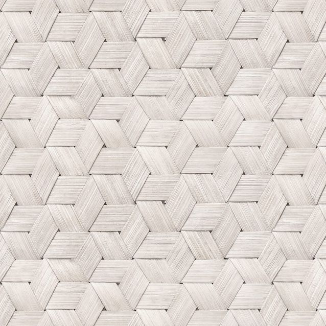 Tapetti Rebel Walls Small Birch Bark Braids, Snow White (R18538)