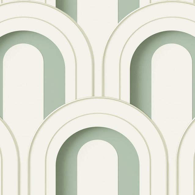 Tapetti Rebel Walls Arch Deco Bijou, Soft Green (R18567)