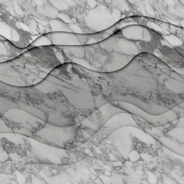 Mittatilaustapetti Rebel Walls 3D Wave, Marble (R18626)