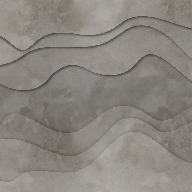 Mittatilaustapetti Rebel Walls 3D Wave, Sand (R18627)