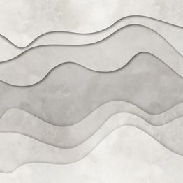 Mittatilaustapetti Rebel Walls 3D Wave, White (R18629)