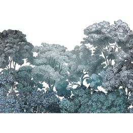 Mittatilaustapetti Rebel Walls Bellewood, Teal (R18637)