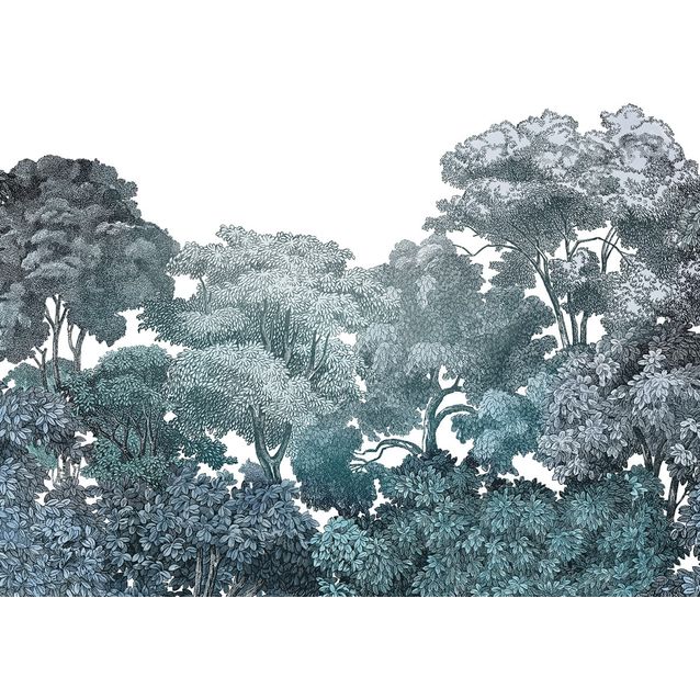 Mittatilaustapetti Rebel Walls Bellewood, Teal (R18637)