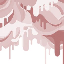 Mittatilaustapetti Rebel Walls Dripping Ice Cream Pink (R18652)