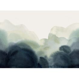 Kuvatapetti Rebel Walls Flowing Hills sininen, mittatilaus, non-woven