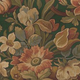 Mittatilaustapetti Rebel Walls Vintage Flora, Green (R19238)