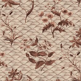 Mittatilaustapetti Rebel Walls Floral Ripple Rust (R19320)
