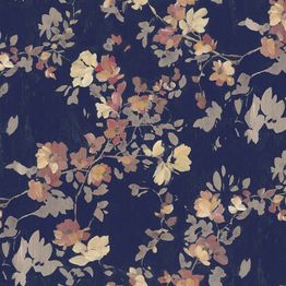 Mittatilaustapetti Rebel Walls Blooming Garden, Dark Blue (R19323)