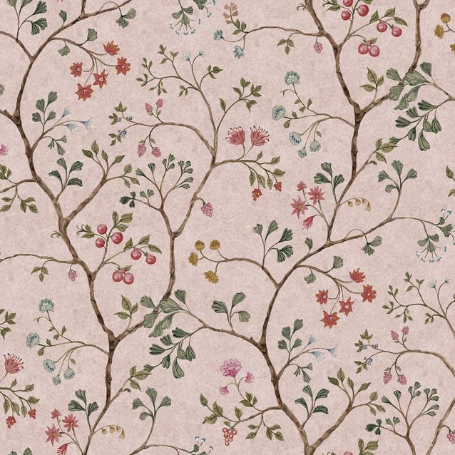 Mittatilaustapetti Rebel Walls Song Tree, Pink Cherry (R19329)