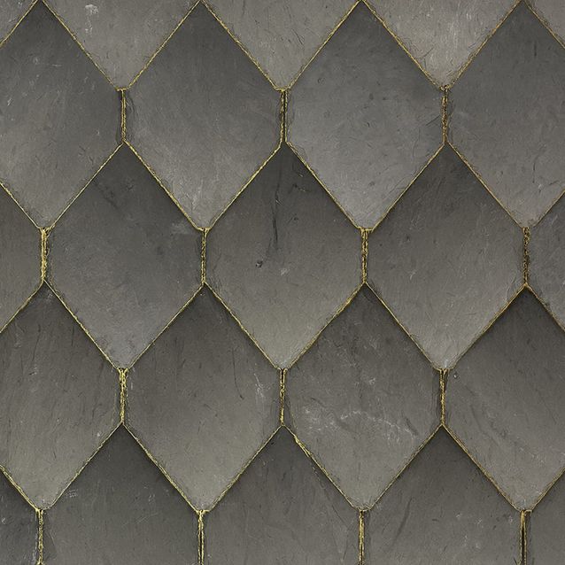Mittatilaustapetti Rebel Walls Osaka Tiles, Gray (R19331)