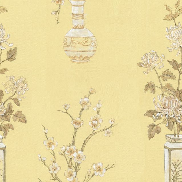 Mittatilaustapetti Rebel Walls Japanese Vases Saffron (R19342)