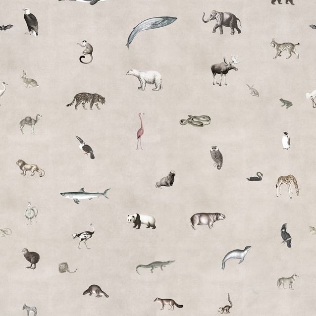 Mittatilaustapetti Rebel Walls Wildlife Sand (R19352)