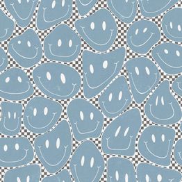 Mittatilaustapetti Rebel Walls Happy Rebel, Blue Chess (R19370)