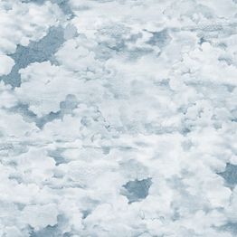 Mittatilaustapetti Rebel Walls Chubby Clouds, Soft Blue (R19392)