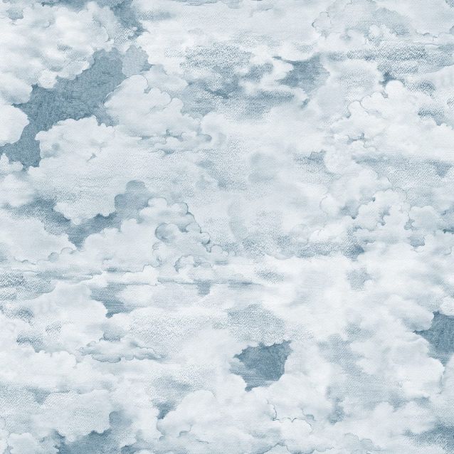 Mittatilaustapetti Rebel Walls Chubby Clouds, Soft Blue (R19392)