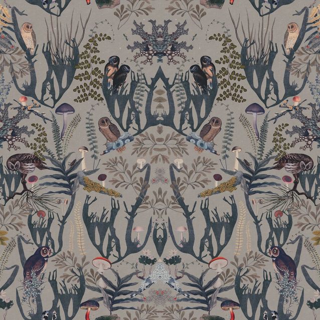 Mittatilaustapetti Rebel Walls The Swedish Forest Mini, Blue (R19394)
