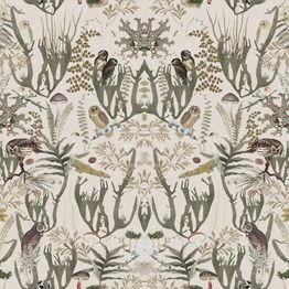 Mittatilaustapetti Rebel Walls The Swedish Forest Mini, White (R19395)
