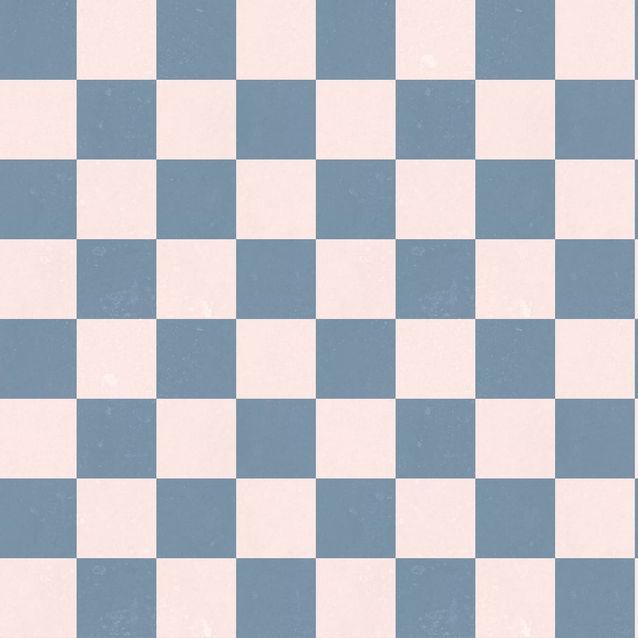 Mittatilaustapetti Rebel Walls Chess, Blue & Pink (R19418)