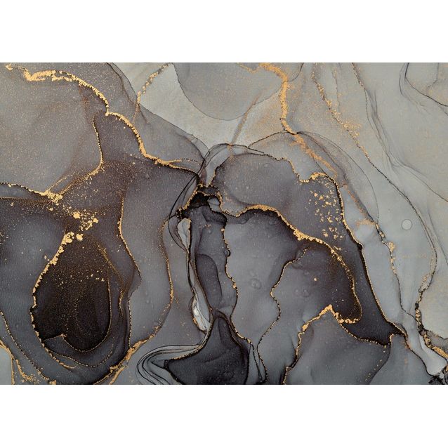 Kuvatapetti Rebel Walls Onyx musta, mittatilaus, non-woven