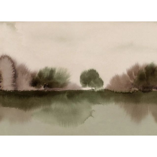 Kuvatapetti Rebel Walls Stormy Forest vihreä, mittatilaus, non-woven