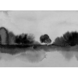 Metsätapetti Rebel Walls Stormy Forest mustavalkoinen, mittatilaus, non-woven