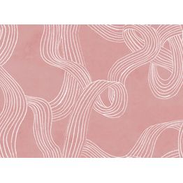 Kuvatapetti Rebel Walls Stripes Repeatable pinkki, mittatilaus non-woven