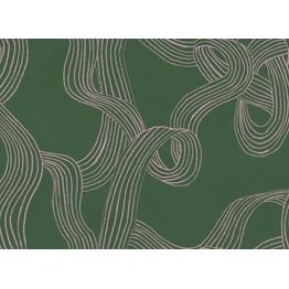 Kuvatapetti Rebel Walls Stripes Repeatable vihreä, mittatilaus, non-woven