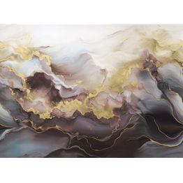 Kuvatapetti Rebel Walls Gold Stream lila, mittatilaus, non-woven