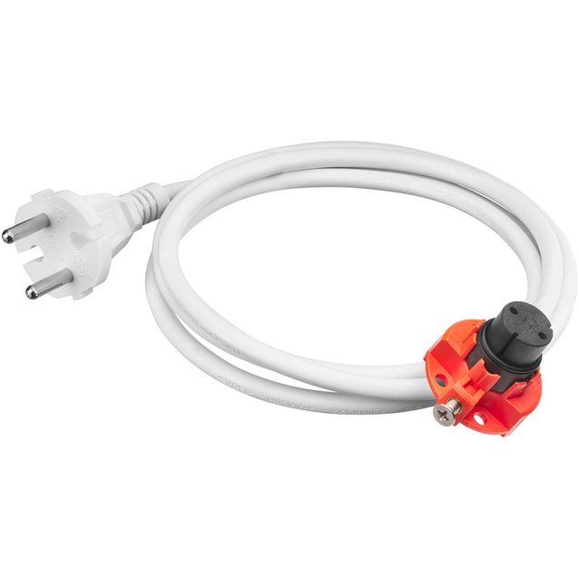 Pistotulppajohto Red Design Pro, 130 cm, valkoinen