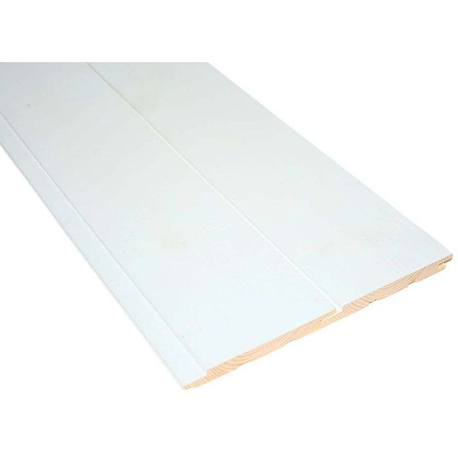 Sisustuspaneeli Siparila Roso, 120x2350x13mm, mänty, STS, valkoinen